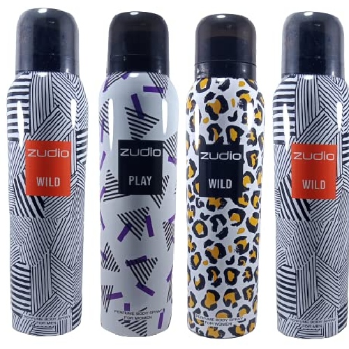 Zudio Wild and Play deodorant body spray collection available at Zudio franchise